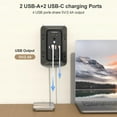 thumbnail image 4 of JcBlaon SE660-BLACK 6 Outlet Surge Protector 4 USB Ports (2 USB C) with Accessories Included, 4 of 14