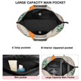 thumbnail image 3 of Orange Boho Geometric and Plant Pattern Travel Tote Bags for Women Carry On,Large Weekender Bags for Women Travel,Multi Functional Duffle Bag for Work,Shopping,Sports, 3 of 5