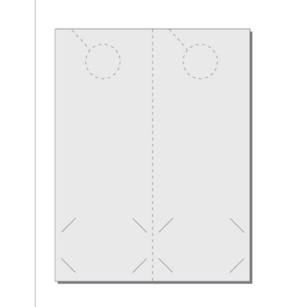 Door Hangers for Business Cards, PrintReady, 4.25" x 11", 2UP on 8.5