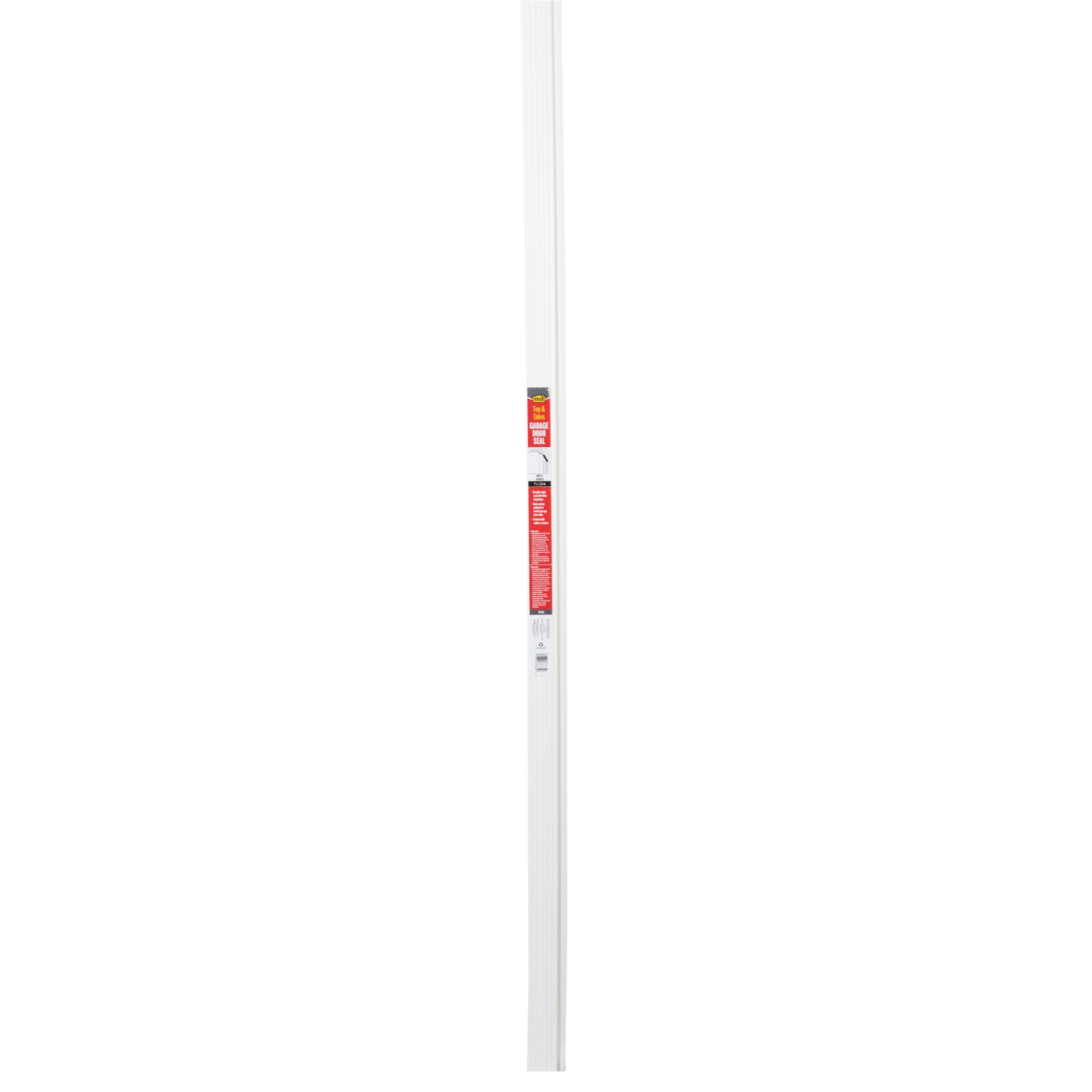 M-D Building Products 87684 7 ft. White Vinyl Garage Door Top and Sides Seal