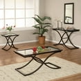thumbnail image 4 of SEI Furniture Vogue Black Coffee Table with Glass Top, 4 of 9