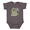 Charcoal, variant on Cute Dinosaur 'My Aunt is Cooler Than My Dad' Bodysuit Baby Gift