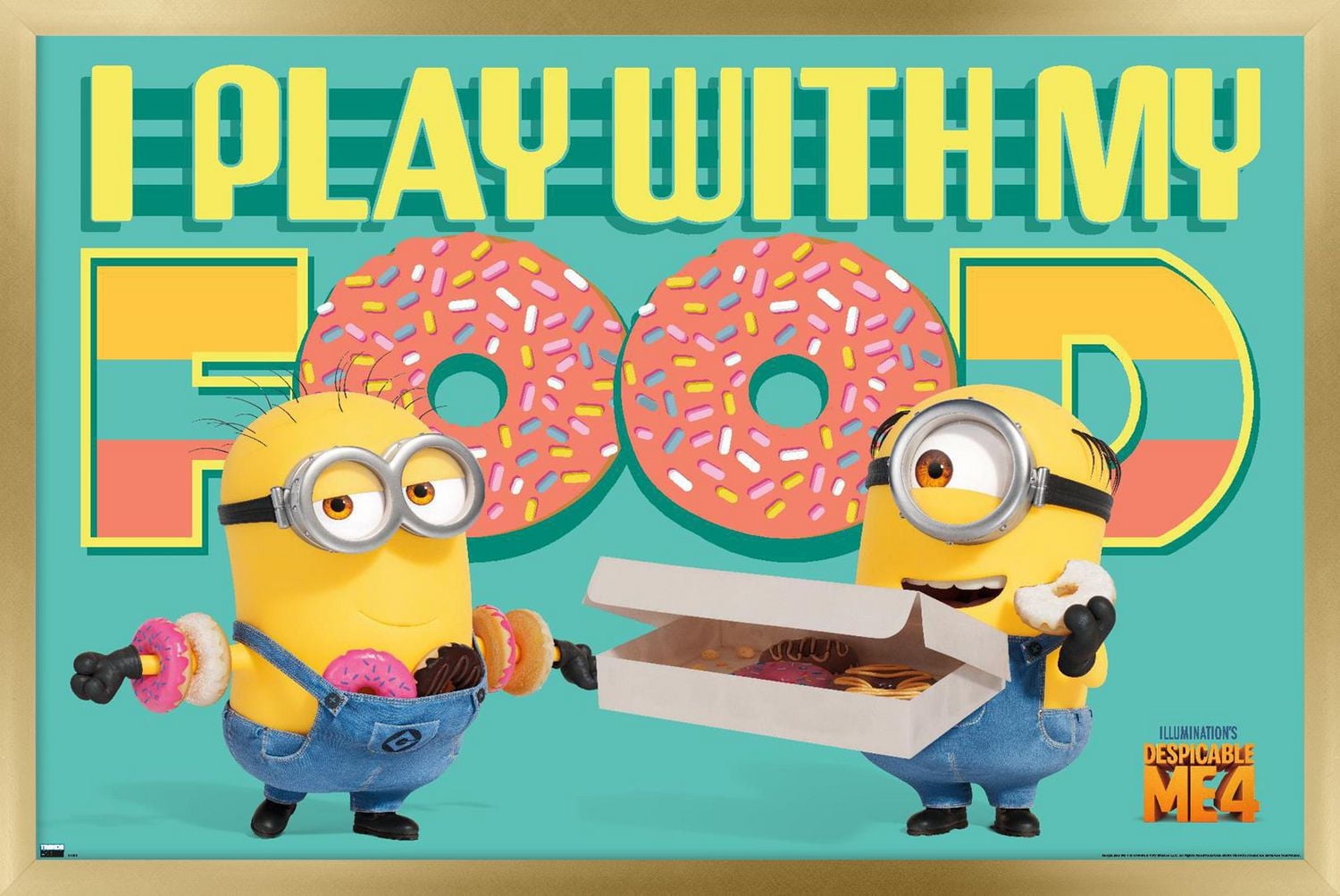 Illumination Despicable Me 4 - Donuts Wall Poster with Pushpins, 22.375" x 34"