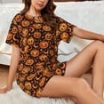 thumbnail image 6 of Womens Pajama Sets With Pocket, halloween pumpkin star Lounge Sets Short Sleeve Sleepwear PJ Sets for Women, 6 of 6