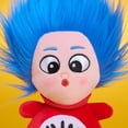 thumbnail image 4 of Dr. Seuss Cat in the Hat Squooshy Plush Thing 1, Super Soft Squishy Thing 1 Plush Toy, Kids Toys by Just Play, Ages 3+, 4 of 7