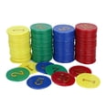 thumbnail image 2 of 2024，160pcs / Box Educational Figure Chips Family Activity Game Plastic Coins Rewards Tool, 2 of 5