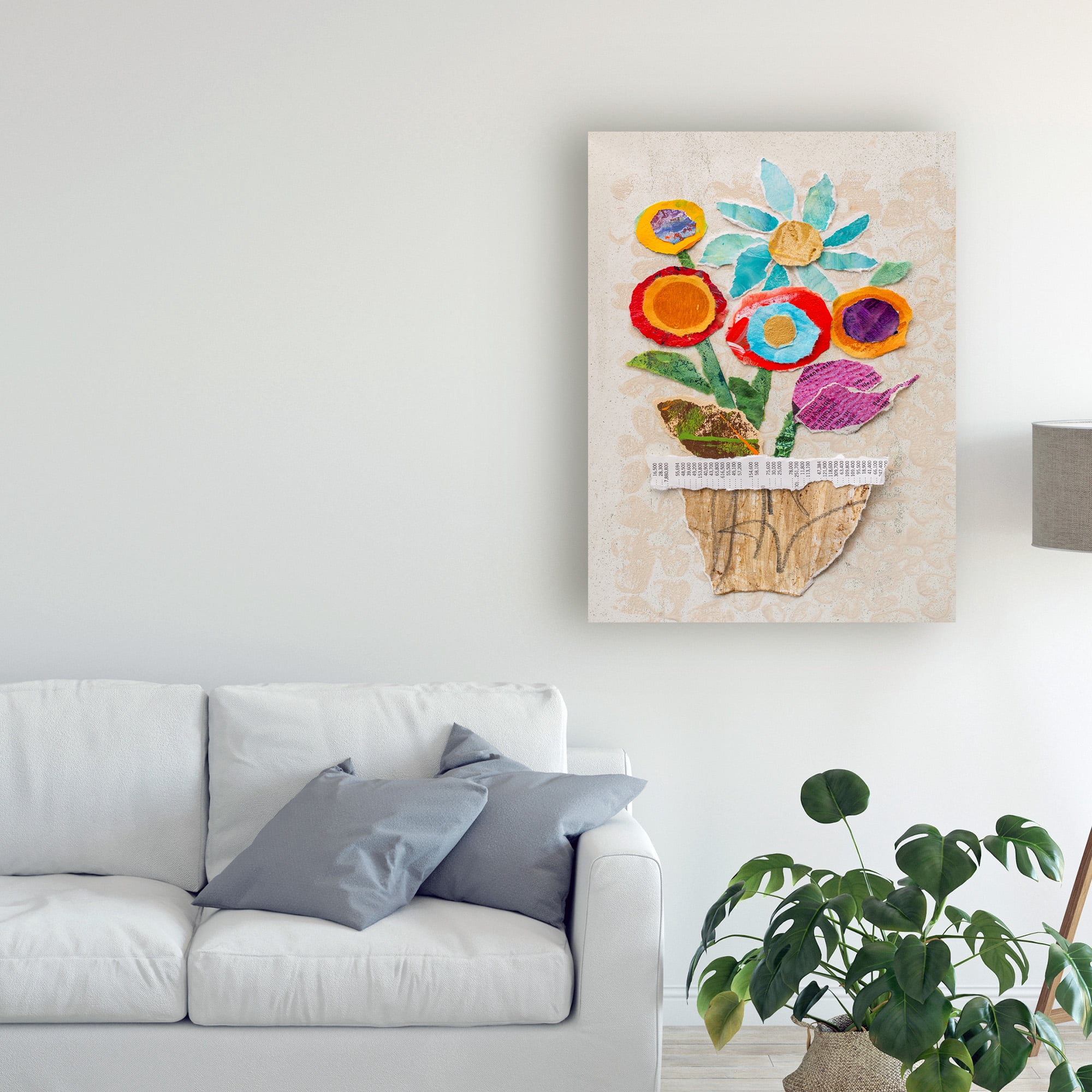 Trademark Fine Art 'Flower Pot II' Canvas Art by Elizabeth St. Hilaire