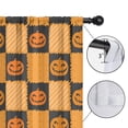 thumbnail image 4 of Small Window Curtains with Retro Halloween Full Moon and Spider Web Design,42x84in long Curtains Set, 4 of 5