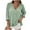 Green, variant on MIXUE Womens Summer Tops Solid Color V Neck Button Down Long Sleeve Casual Fashion Cardigan Shirts For Women T-shirts Sportwear,Green,XXXL