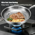 thumbnail image 5 of Titanium Hammered Pan Pro, 2025 New Multifunctional Ultra-Durable, Non Stick Titanium Nutri Pans, Scratch-Resistant, Resistant Non Stick, Even Heating, For Cooking, Heats Quickly, Cooks Evenly, 5 of 7