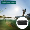 thumbnail image 1 of LJNYFDC Breathable Mesh Fishing Gear Handle Zipper Closure Large Capacity Breathable Mesh Portable EVA Raft Reel Lure Bait Fishing Tackle, 1 of 6