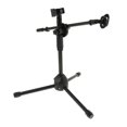 thumbnail image 1 of kusrkot Microphone Réglable Trépied Support Micro pour Scène Studio Salle Noir, 1 of 9