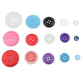 thumbnail image 4 of veasfak 120g 4 Holes Round Resin Buttons Fit Sewing & Scrapbook 10-30mm Mixed Color, 4 of 9