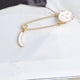 thumbnail image 4 of Broche de chal con forma de gato, imperdible, pin de solapa, insignia para vestido de fiesta, joyería decorativa Blanco, 4 of 7