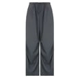 thumbnail image 6 of safuny Women's Cargo Sweatpants Jogger Cuff Pants Fall Trendy Solid Retro Relaxed Casual Daily Mid Rise Girls Trousers Gray M, 6 of 9