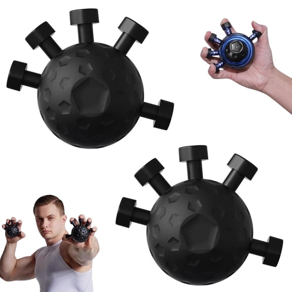 2 Pack Finger Grip Strengthener, Hand Grip Strengtheners Exercise Ball, Adjustable Hand Grip Strengthener for Most  Keeping Lover