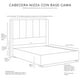 thumbnail image 4 of Box Base Cama Matrimonial+Cabecera Nizza Negro+Almohada 2Pack+Protector Cloud+Sabanas Softy, 4 of 7
