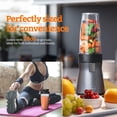 thumbnail image 5 of iCucina Licuadoras para Batidos y Smoothies, 500W, 2 Vasos Portátiles para Llevar con Tapa de 28 oz, Licuadora Personal, Fácil de Limpiar, para Cocina, Jugos, Comida para Bebés, 5 of 5