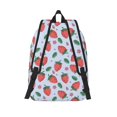 thumbnail image 2 of Lsque Strawberries Pattern Canvas Daypack, Durable Backpack, High-quality Versatile Backpack,Vintage Compact Backpack-Small, 2 of 6