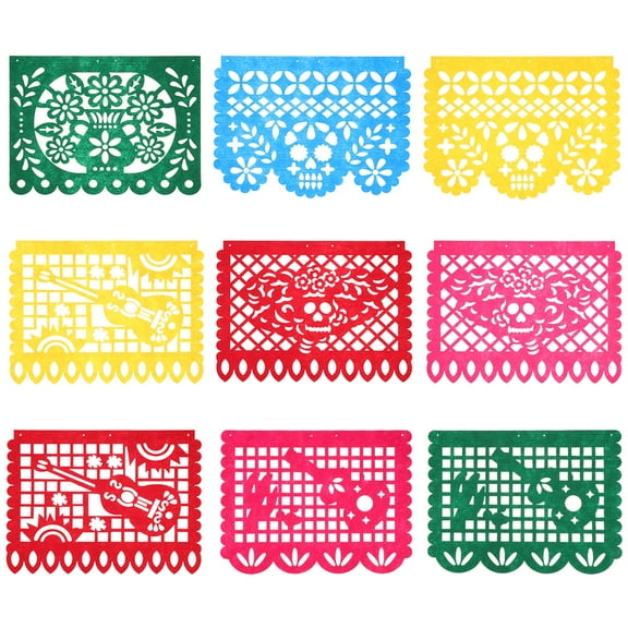 CRAFTHROU 1 Set Rectangular Banner for Fiesta Birthday Party Decorations and Events