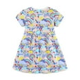 thumbnail image 4 of Wavsuf Girls Casual Dresses Summer Blue Dresses Size 4Y, 4 of 4