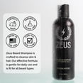thumbnail image 4 of Champú para barba ZEUS Limpiador e Hidratante 240 ml con té verde, 4 of 6