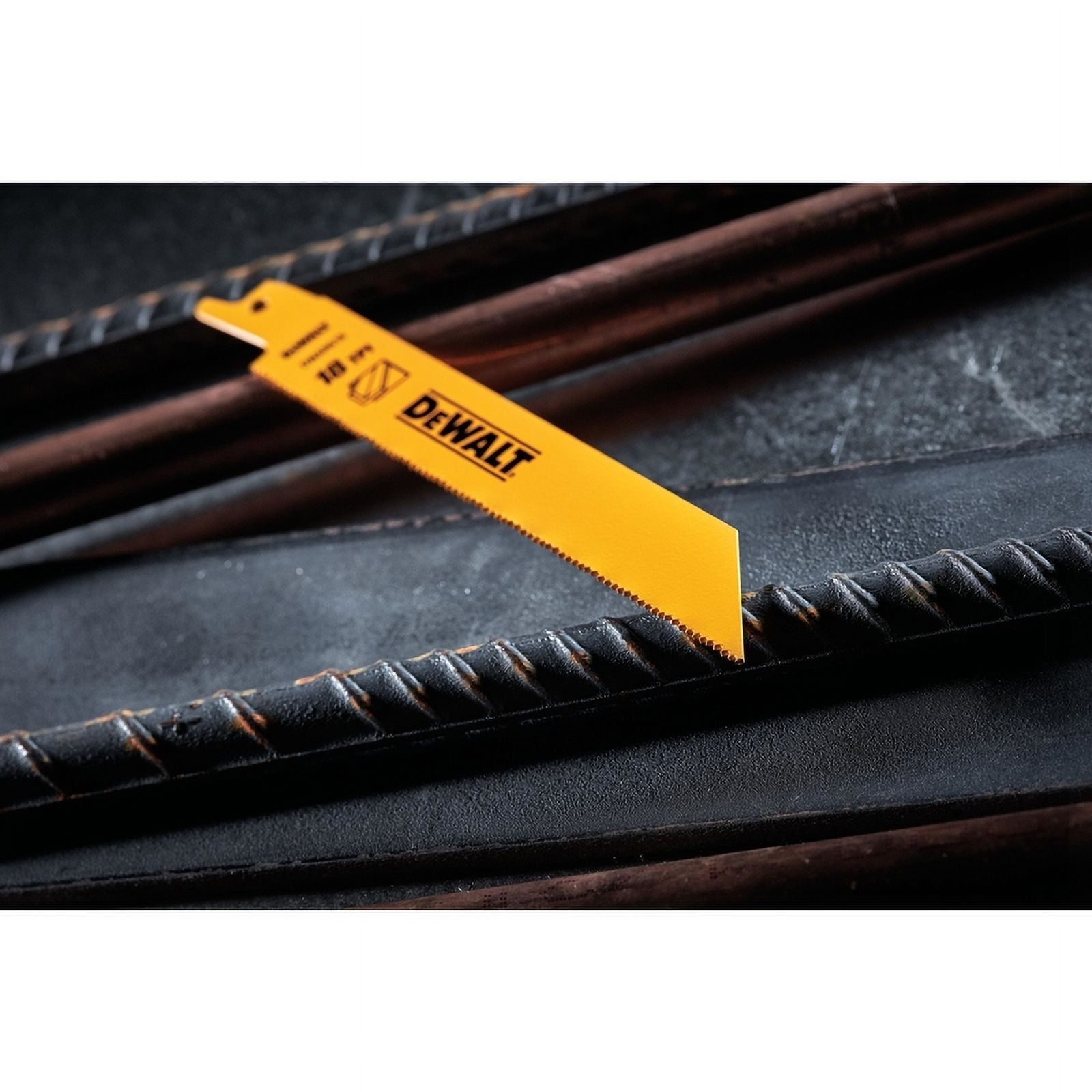 Dewalt DW4846 Bi-Metal Straight Reciprocating Saw Blade, 8in L x 3/4in W, 10/14 TPI