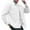White, variant on APEXFWDT Mens Waffle Lightweight Jacket Casual Button Down Shacket Jacket Long Sleeve Solid Color Jacket with Pockets