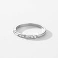 thumbnail image 4 of 925 Sterling Silver Ring For Women Geometric Design With Zircon Line Band Classic Fashion Jewelry For Her Chic, 4 of 8