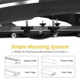 thumbnail image 3 of Roof Rack Basket,50" x 38" Aluminum Lightweight Universal Roof Cargo Basket,150 lb Load Heavy Duty Roof Rack Cargo Basket for SUV Trucks, 3 of 9