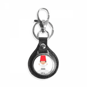 White Whirling Dervishe Cartoon Key Link Chain Ring Keyholder Finder Hook Metal