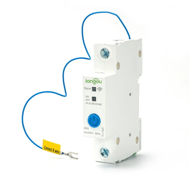 Disyuntor inteligente WIFI 1P Interruptor de riel DIN Control de aplicación Ewelink Compat Carevas Disyuntor
