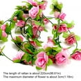 thumbnail image 6 of 2PCS Rose Artificial Flower Real Touch Artificial Bouquet Flower For Wedding Decoration Flowers Home Garen Decor pink, 6 of 9