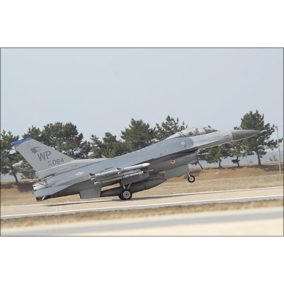 24"x36" Gallery Poster, F-16 Fighting Falcon takes Kunsan Air base