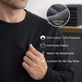 thumbnail image 6 of BILLIONHATS 12 Pack Mens Adult Crewneck Fleece Lined Pullover Sweatshirt Bulk, BLack Color, Wholesale Multipack Donation for Homeless (Medium), 6 of 6