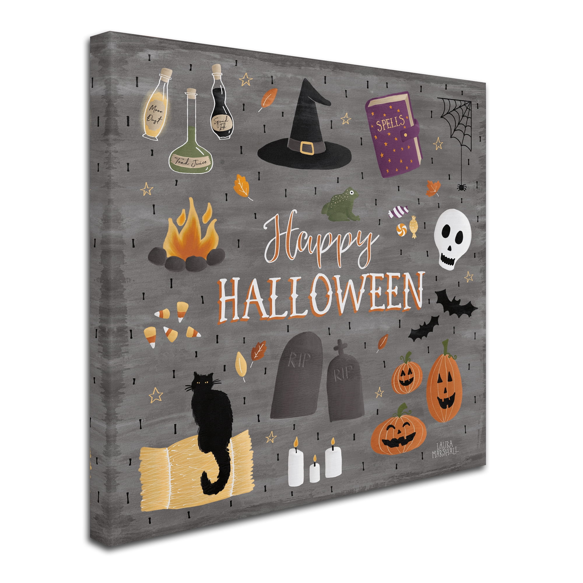Trademark Fine Art 'Haunted Halloween II' Canvas Art by Laura Marshall