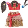 thumbnail image 3 of Disfraz de princesa Moana de Disney para niñas, disfraz de dos piezas para carnaval, cumpleaños, playa, fiesta hawaiana, 3 of 5