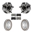 thumbnail image 1 of Transit Auto Front Hub Bearing Assembly Coated Disc Brake Rotors and Semi-Metallic Pads Kit for Car Hyundai Genesis Coupe KBB-104215, 1 of 11