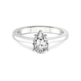 thumbnail image 3 of IGI Certified 2 Carat Pear Shape Lab Grown Diamond Engagement Ring | 14K White Gold | Demi Four Prong Lab Diamond Ring | FG-VS1-VS2 Quality Friendly Diamonds, 3 of 5
