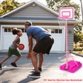 thumbnail image 4 of Canasta de baloncesto Tsomtto rosa ajustable para niñas de 2 a 6 años, 4 of 6