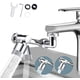 thumbnail image 1 of Aireador de 1080 grados (FM20/22/24) grifo giratorio, boquilla giratoria para grifo, grifo con filtro de salpicaduras, 2 modos de extensión ajustable, pulverizador de filtro para cocina y baño Rojo Verde RV1016-0122435FYD, 1 of 5