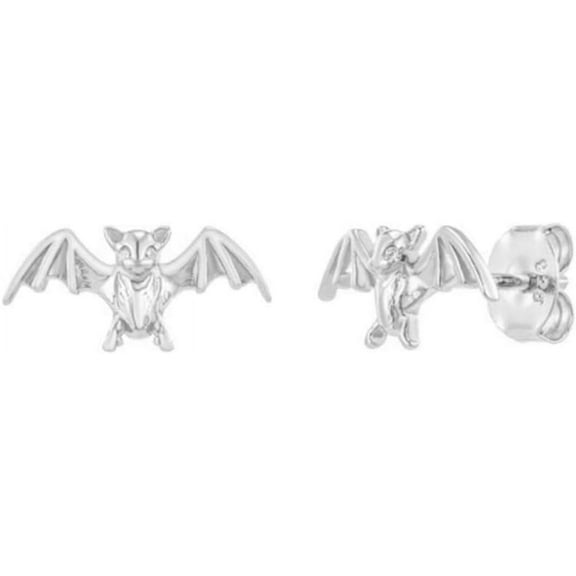 Cute Bat Cartilage Stud Earring for Women Men 925 Sterling Silver Cool Small Animal Punk Dainty Cubic Zirconia Tiny Earrings Personalized Jewelry Friendship Festival Party Jewelry