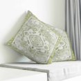 thumbnail image 3 of Sage Green Pillow Covers 26x26 Inch Decorative Throw Pillow Cover, Boho Retro Decorative Abstract Floral Ethnic Sofa Pillowcases Accent Cushion Case Home Decor Bedroom Living Room, 3 of 6