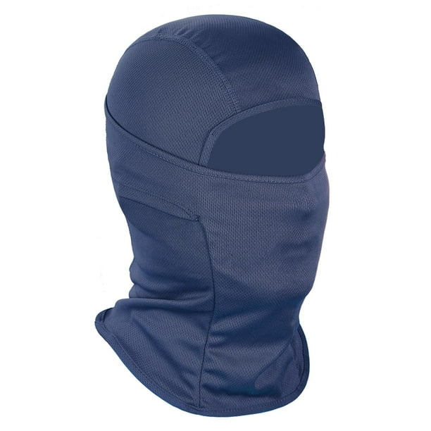 Máscara facial Achiou Summer Balaclava Ski Mask, protector UV, azul marino