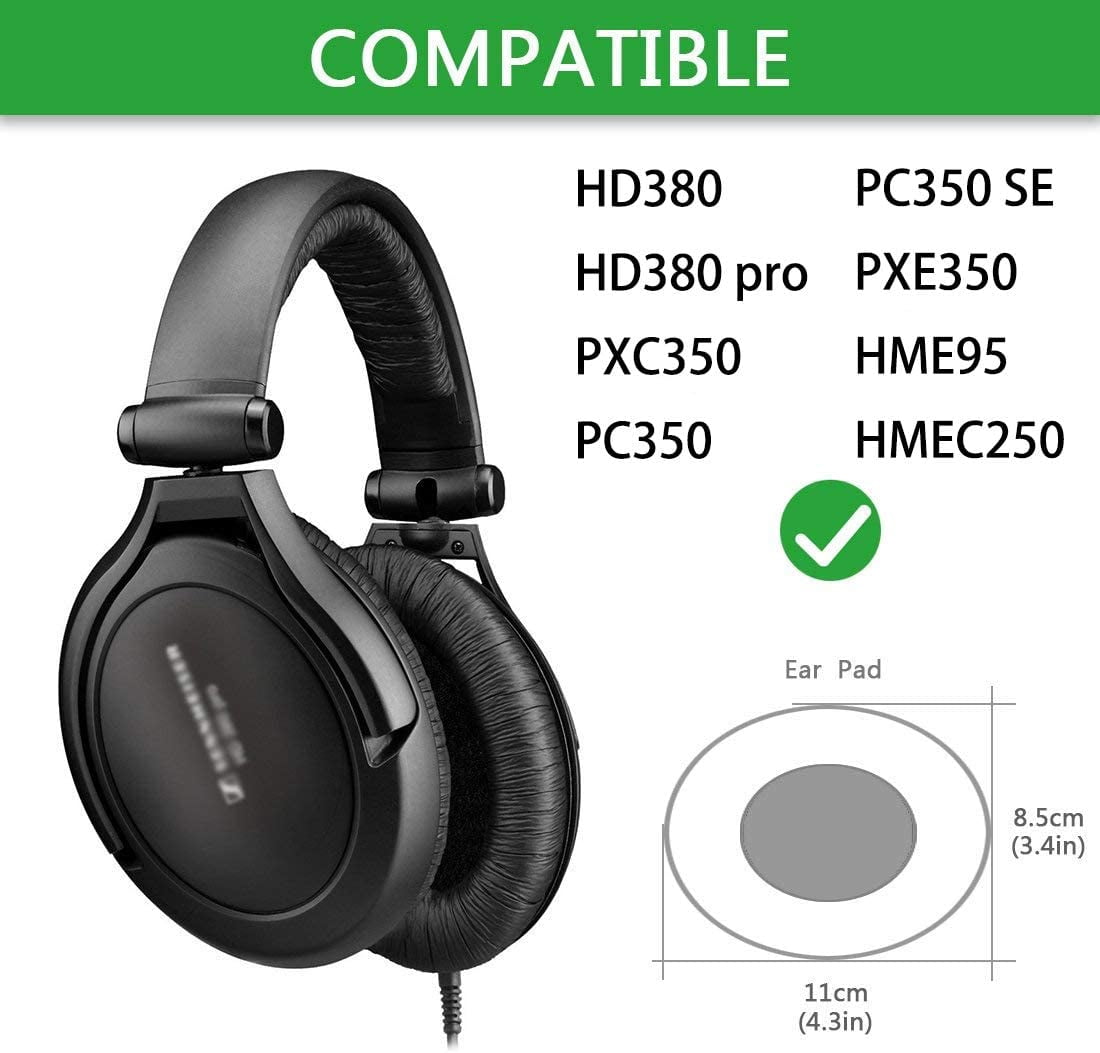 Geekria Earpad Replacement for Sennheiser HD380, HD380 pro, PXC350, PC350,  PC350 SE, PXE350, HME95, HMEC250, Headphones | Walmart Canada