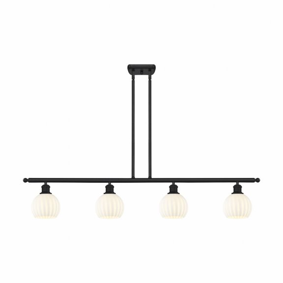 Innovations Lighting - White Venetian - 4 Light Stem Hung Island In Modern