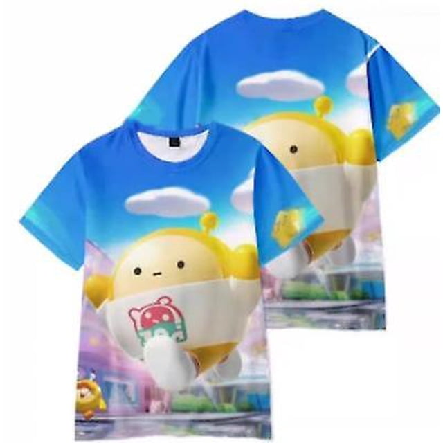 T-shirts Mode Garçons Filles Enfants Impression Dessin Animé Fête des Ufs Manches Courtes