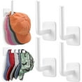 Command Hooks 4PC Hat Rack For Wall Hat Organizer Hat Racks For