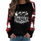thumbnail image 2 of Pntutb moda mujer estampado cuello redondo pulóver tops manga larga cómoda blusa sudadera Pntutb Pntutb-8513, 2 of 6