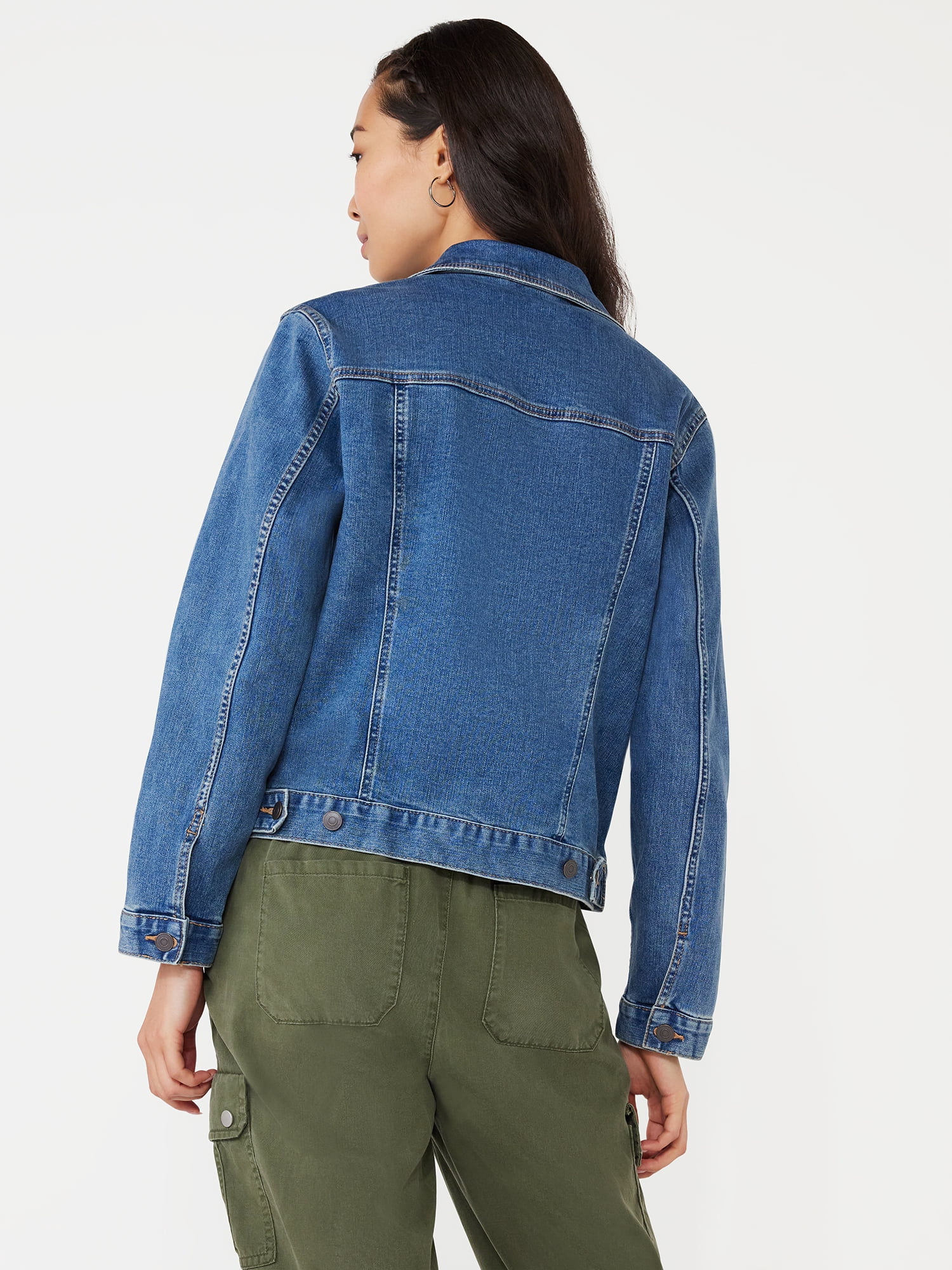 Time and Tru Women's Denim Jacket, Sizes XS-XXXL